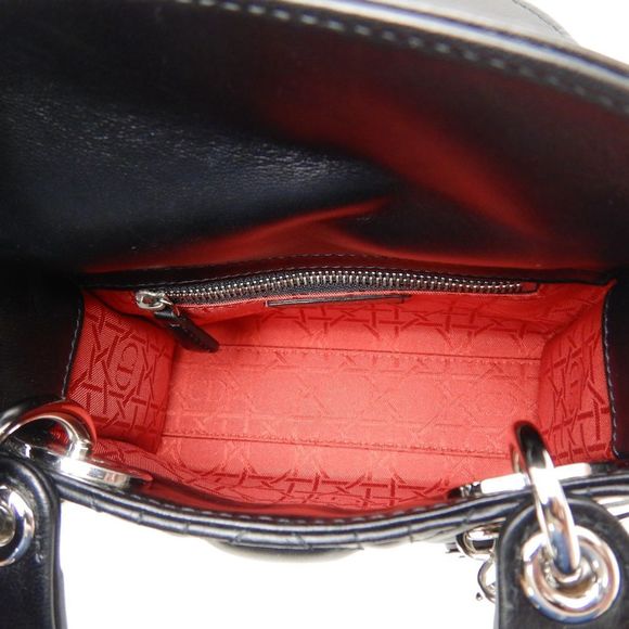 Christian Dior Lady Dior Cannage Black Handbag - Picture 6 of 7